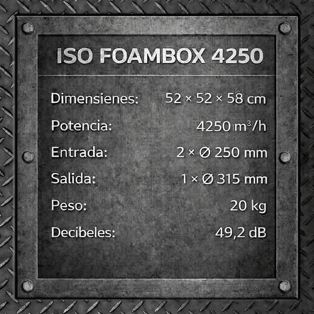 Caja de espuma ISO MJ3 — 4250 m3/h 2