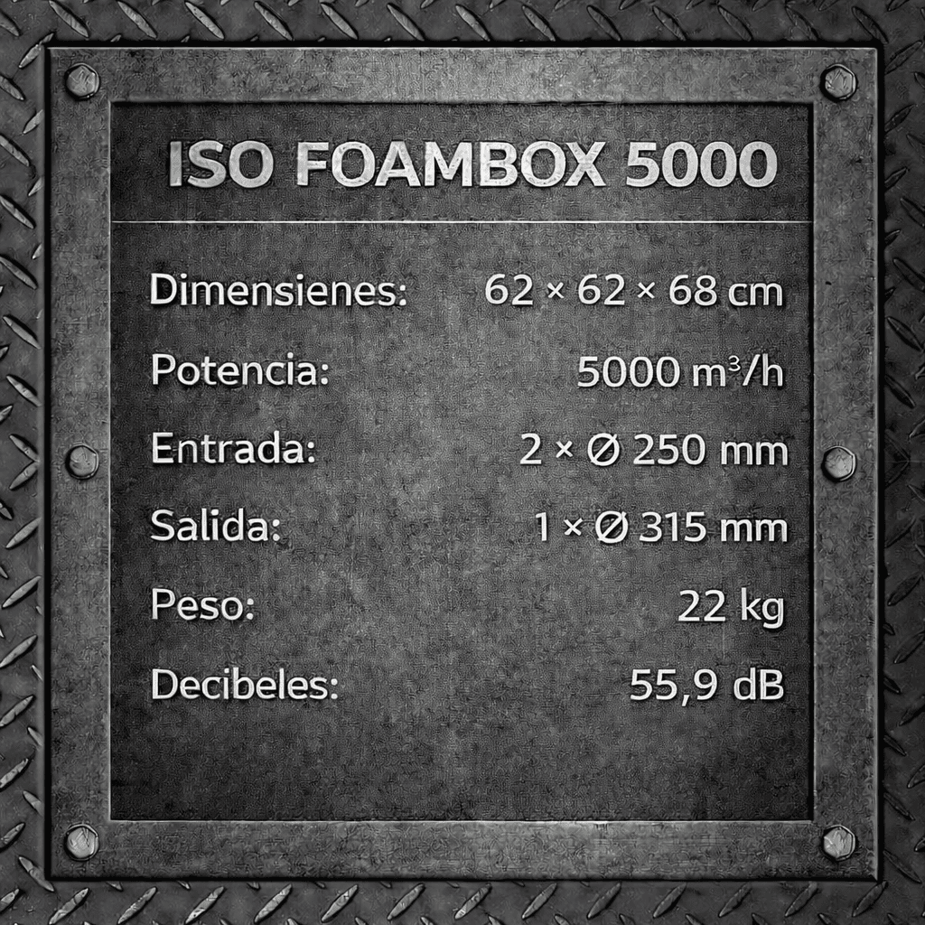 Caja de espuma ISO MJ3 — 5000 m3/h 2