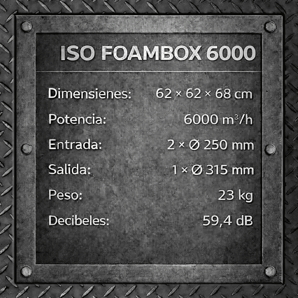 Caja de espuma ISO MJ3 — 6000 m3/h 2