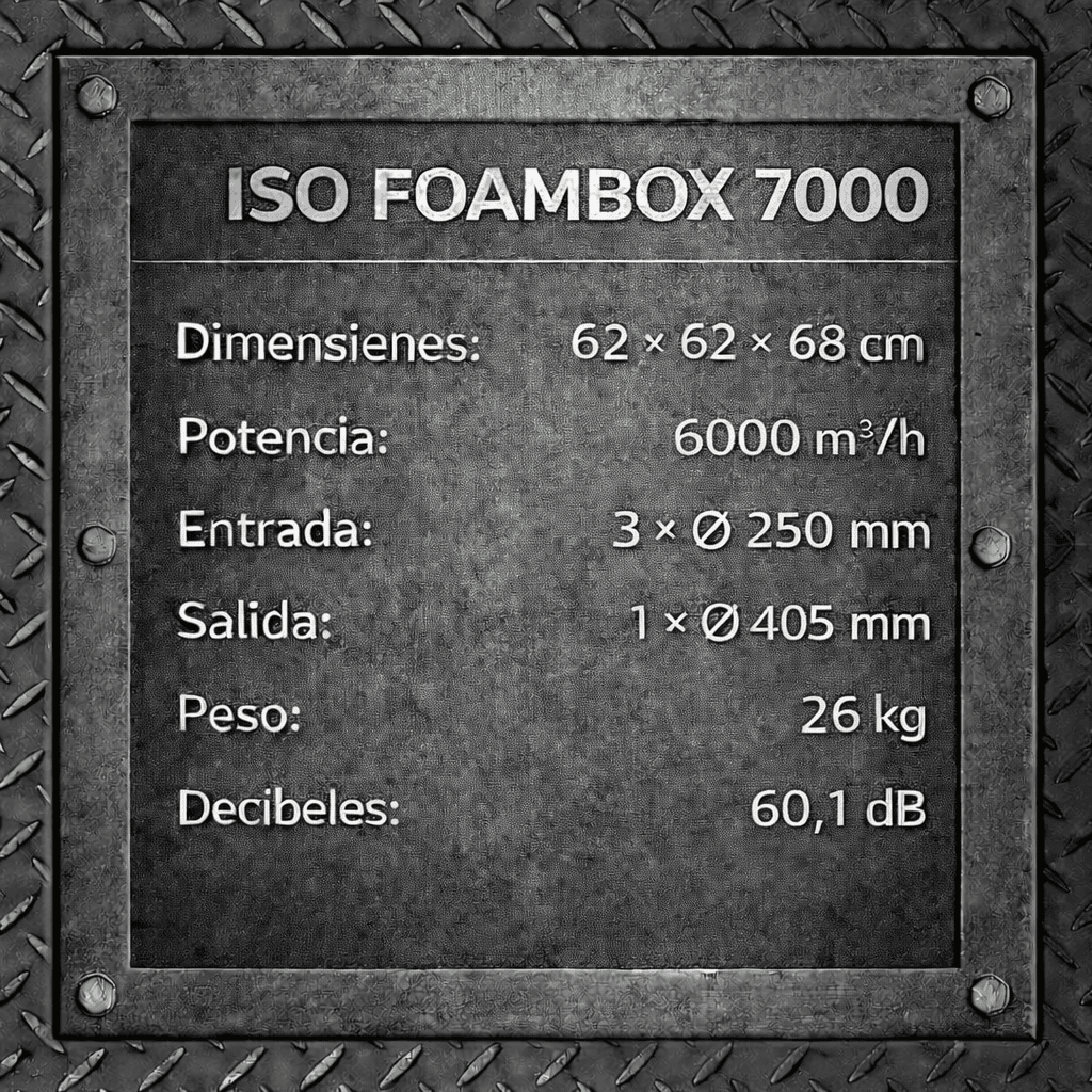 Caja de espuma ISO MJ3 — 7000 m3/h 2