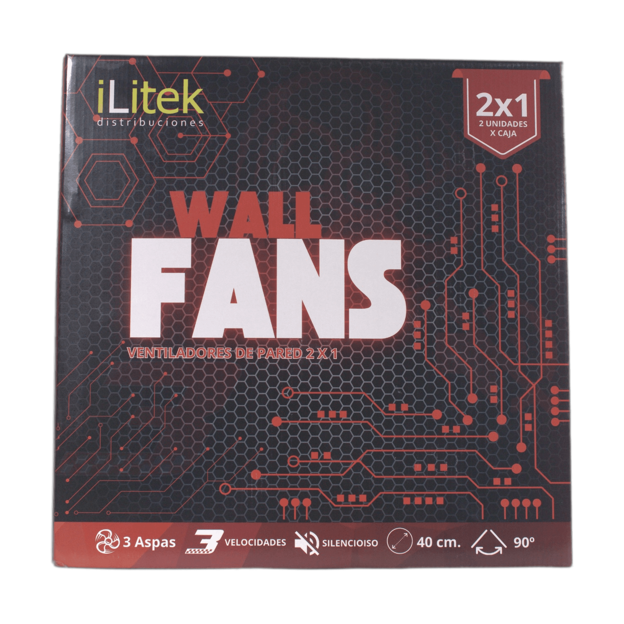 Ventilador de plástico MJ3 40 cm — pack 2 4
