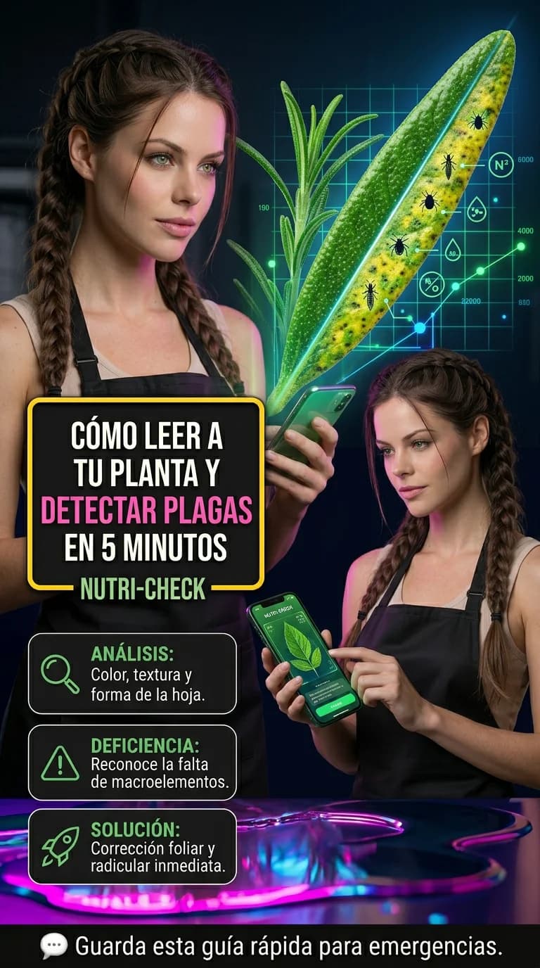 Cómo Leer a tu Planta: Diagnóstico Visual de Deficiencias y Excesos en Menos de 5 Minutos