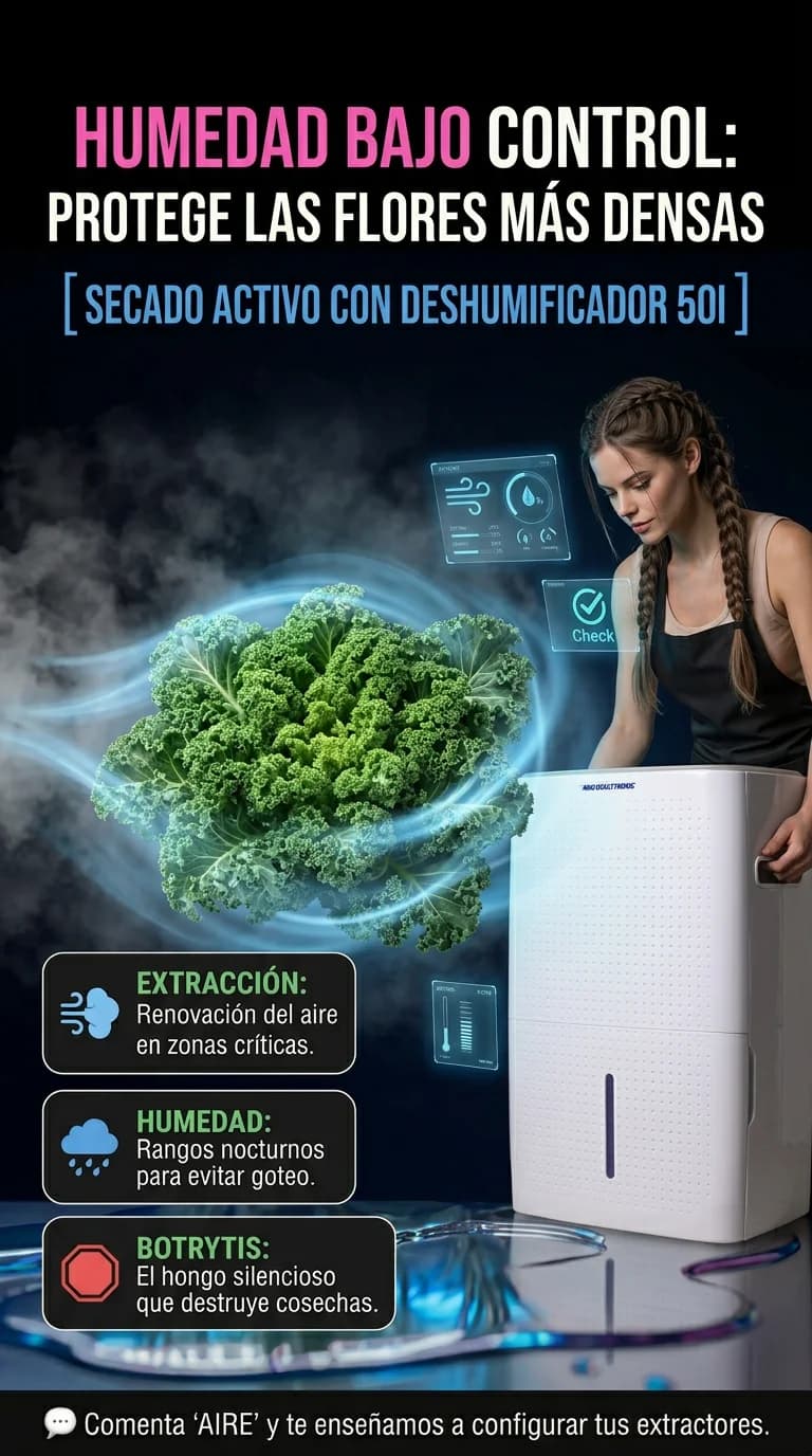 Control de humedad en indoor: estrategias para evitar moho en cogollos densos