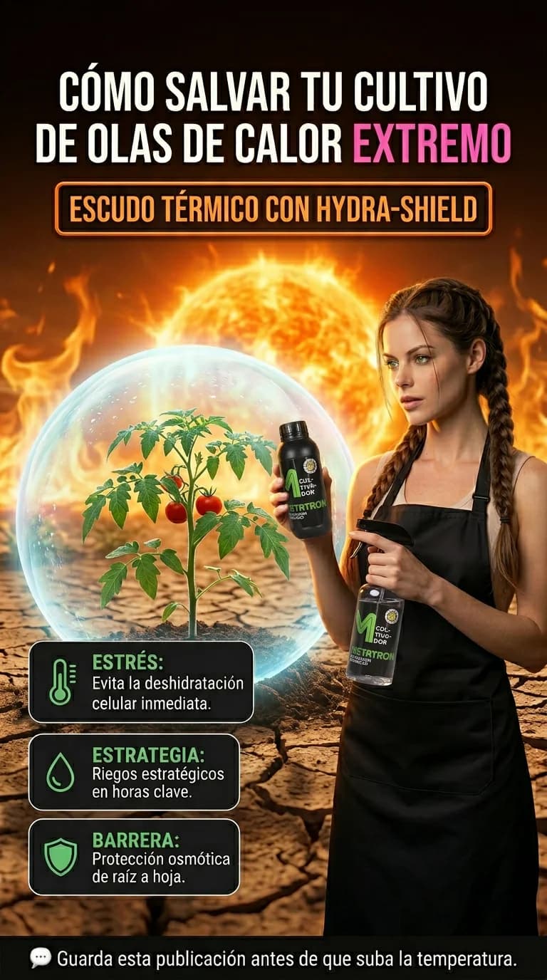 Guía completa de cultivo en exterior: Cómo proteger tus plantas de olas de calor extremo y estrés térmico